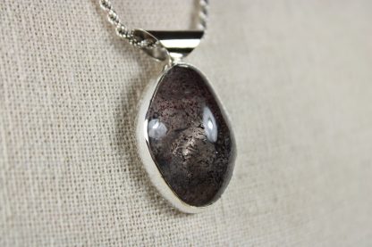 Silver Pendant With Hematite Included Quartz - Image 2