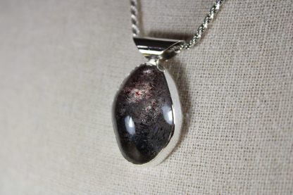 Silver Pendant With Hematite Included Quartz - Image 4
