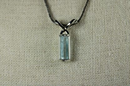 Natural Colorado Aquamarine "Floating" Crystal Pendant - Image 3