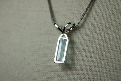 Natural Colorado Aquamarine "Floating" Crystal Pendant - Image 7