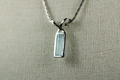 Natural Colorado Aquamarine "Floating" Crystal Pendant - Image 8